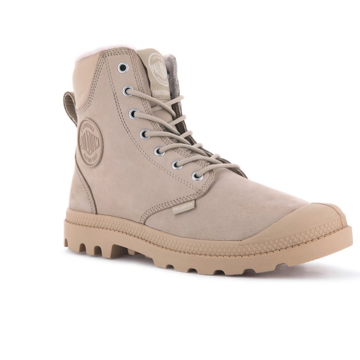 Pánské Boty Palladium Pampa Sportovní Cuff WPS Světle Hnědožlutý | CZ BRF-59G